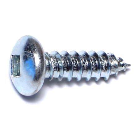 Midwest Fastener Sheet Metal Screw, #12 x 3/4 in, Zinc Plated Steel Pan Head Square Drive, 100 PK 08733